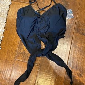 Kortni Jeane Tied-Up Black Top Medium